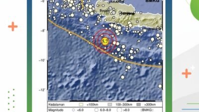 Gempa Magnitudo 5,7 Guncang Sukabumi, BMKG Pastikan Tak Berpotensi Tsunami