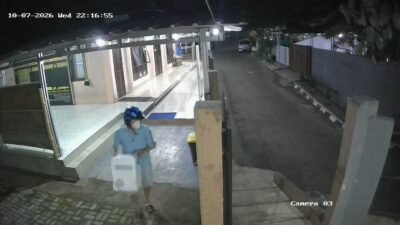 Dispenser untuk Air Minum Jemaah Dicuri, Aksi Terekam CCTV Masjid Almuhajirin Sukabumi
